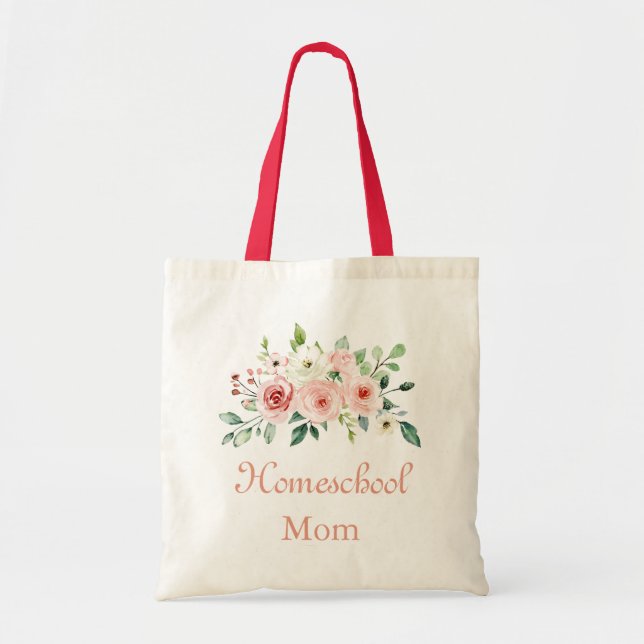 Lovely Flowers for a Homeschool Mum Tote Bag (Front)