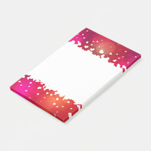 Lovely Flying Hearts Border - Post-it® Notes