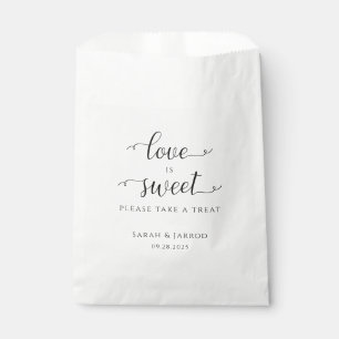 Lovely Font Sweet Treat Wedding Favour Bags