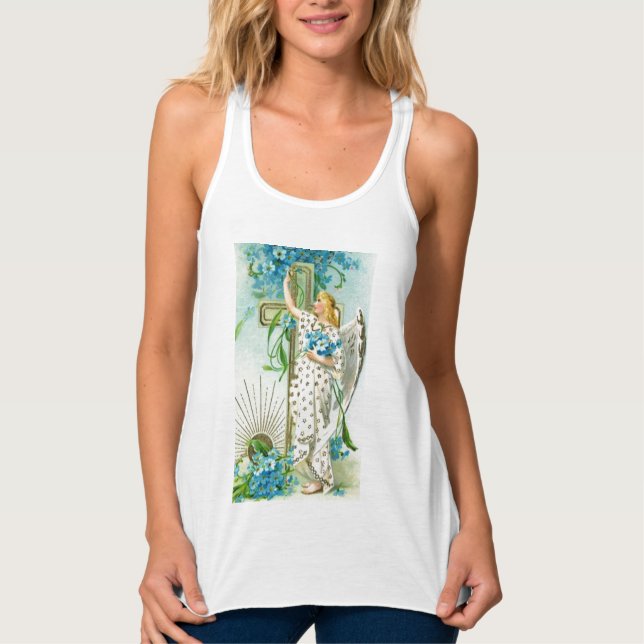 Lovely Forget Me Not Angel Singlet (Front)