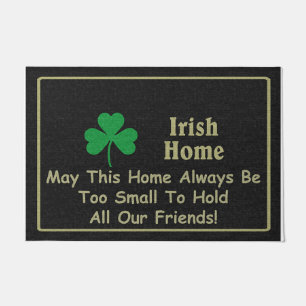 Lovely Friendship Doormat, Cute Black Doormat