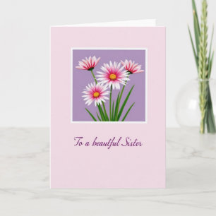 Lovely Fuchsia Floral Mother Card