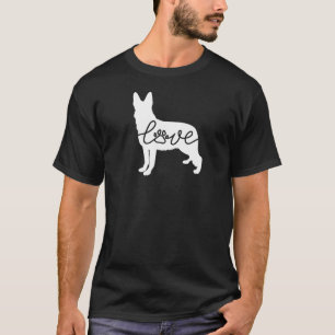 Lovely German Shepherd Love Paw Men Women T-Shirt