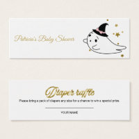 Lovely Ghost Halloween Baby Shower Diaper Raffle