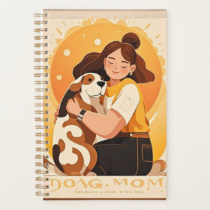 Lovely Girl and dog hug  Planner