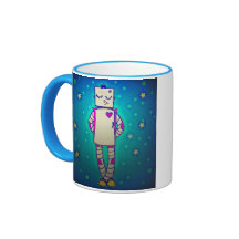 Lovely Girl Robot Coffee Mug