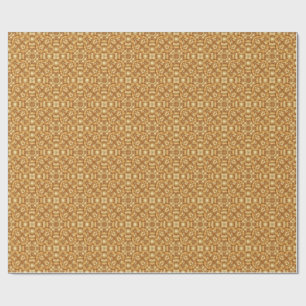 Lovely golden abstract pattern wrapping paper