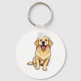 Lovely Golden Retriever Keychain