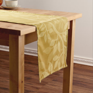 Lovely Golden Vine Short Table Runner