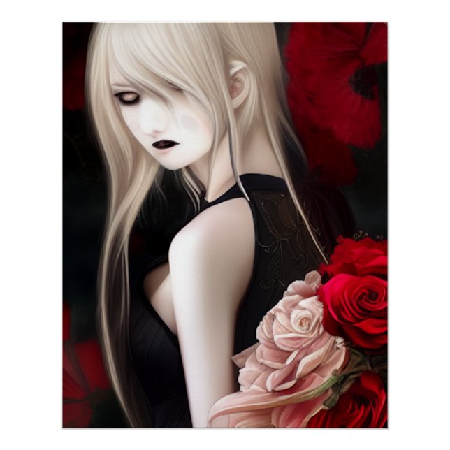 Lovely Goth Elf Girl Poster (Front)