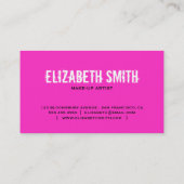 Lovely Gothic Business Card Pink/Black (Back)
