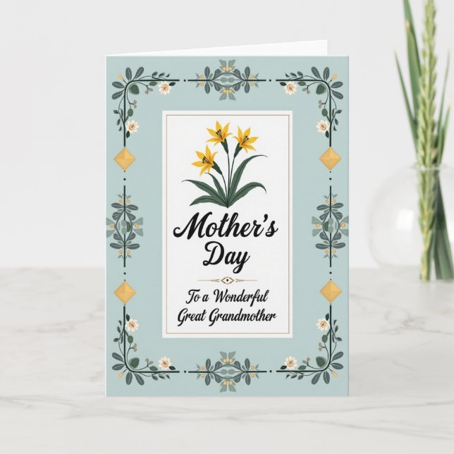 Lovely Grandmother Design Card (Front)