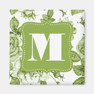 Lovely Green Roses Magnet