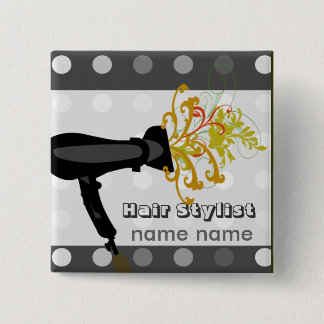 Lovely Hair Stylist Beauty Hair Spa Salons 15 Cm Square Badge
