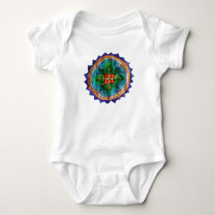 Lovely hand painted mandala Baby Jersey Bodysuit, Bodysuit