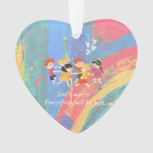 lovely happy kids Acrylic Ornament
