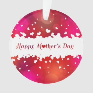 Lovely Happy Mother's Day Hearts Ornament