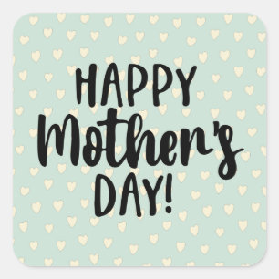 Lovely Happy Mother's Day Square Sticker