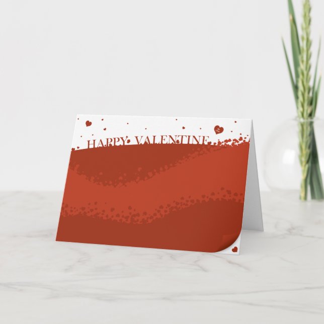 Lovely Happy Valentine Card (Front)