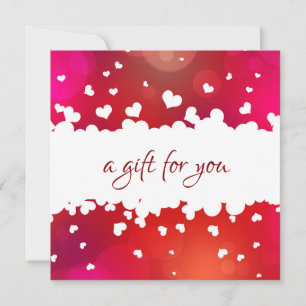Lovely Happy Valentine's Day Hearts Gift Card