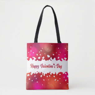 Lovely Happy Valentine's Day Hearts - Tote Bag