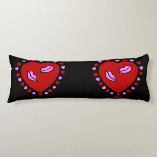 Lovely Heart Kisses Body Pillow