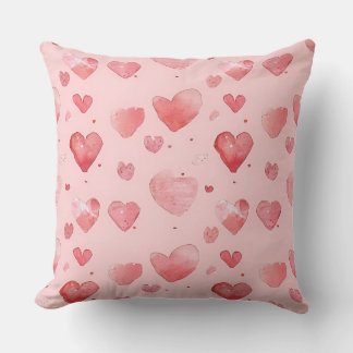 Lovely heart pattern Large Throw Pillow