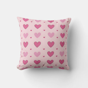 Lovely heart pattern Small Throw Pillow