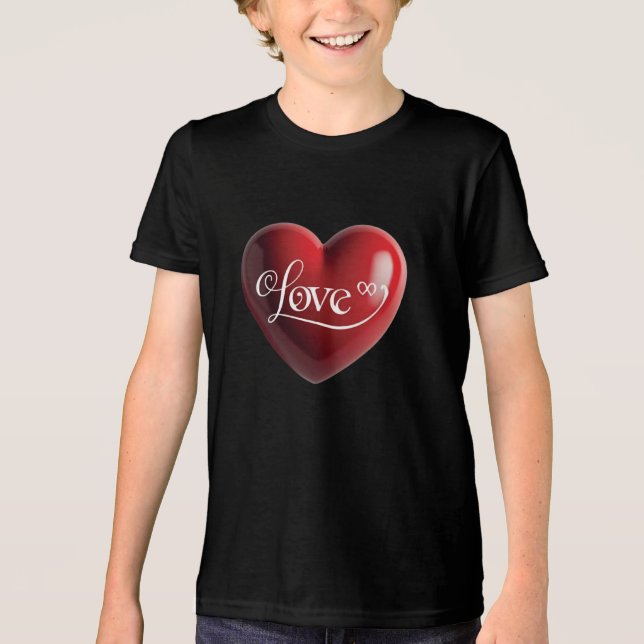 Lovely Heart Tri-Blend Shirt (Front)