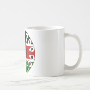 Lovely Hearts Kenya: Flag Art Motif Coffee Mug