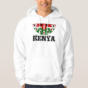 Lovely Hearts Kenya: Flag Art Motif Hoodie