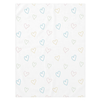 Lovely hearts pattern - Shower Curtain - Large Tablecloth