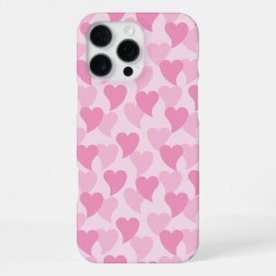 Lovely Hearts Seamless Pattern iPhone 16 Pro Max Case