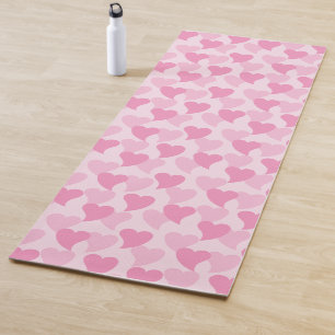 Lovely Hearts Seamless Pattern Yoga Mat