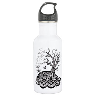 Lovely Hill Intricate Heart Tree illustration 532 Ml Water Bottle
