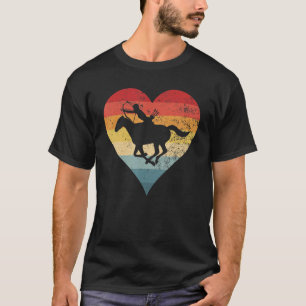 Lovely Horse Archer Colourful Heart Horse Mounted T-Shirt