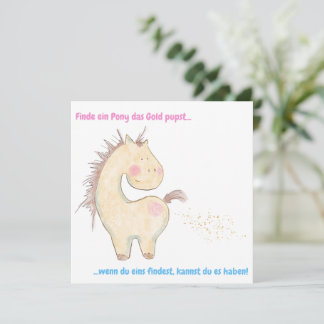 Lovely horse map for horse lovers, horse holiday card