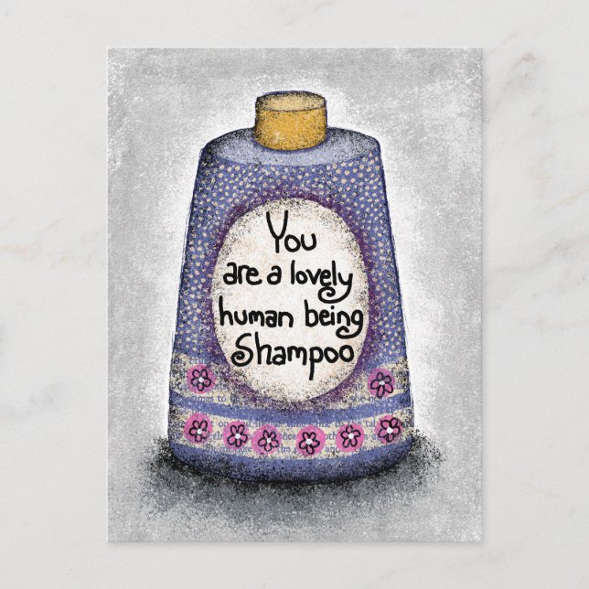 Lovely Human Shampoo Postcard (Front)