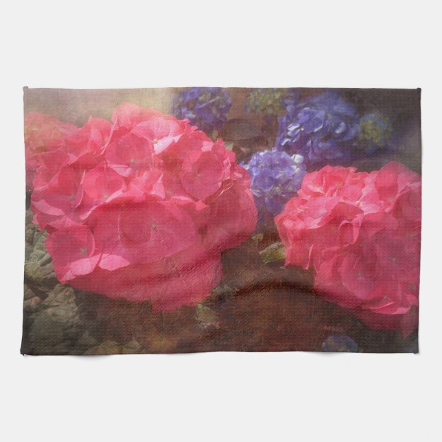 Lovely Hydrangea Tea Towel (Horizontal)