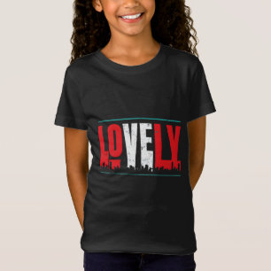Lovely In a Bold Stylised Design T-Shirt