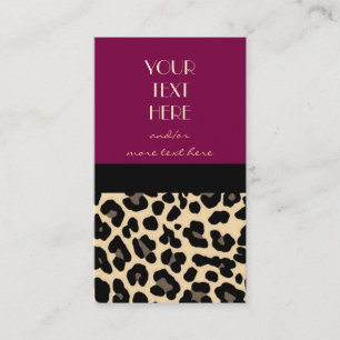 Lovely in Leopard Business Card