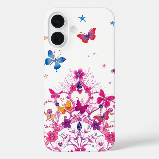 Lovely Infinity Butterfly Case-Mate iPhone Case (Back)