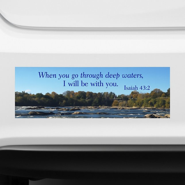 Lovely James River Bible Verse Bumper Sticker (Creator Uploaded)