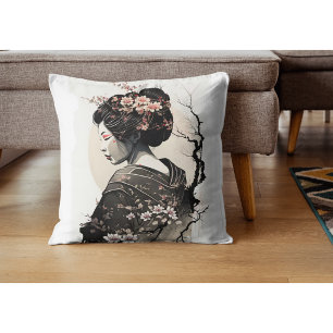 Lovely Japanese Geisha - Cushion