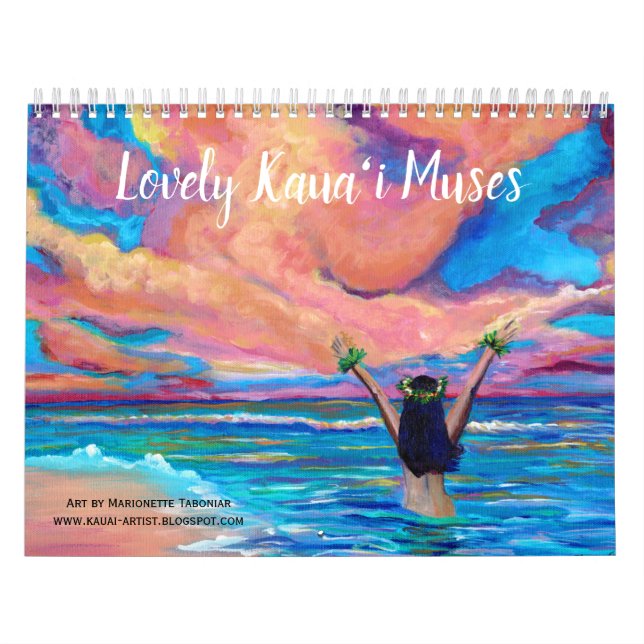 Lovely Kauai Muses Hawaiian Calendar (Cover)