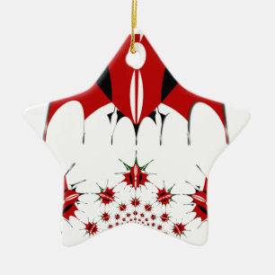 Lovely Kenya Flag. Ceramic Tree Decoration