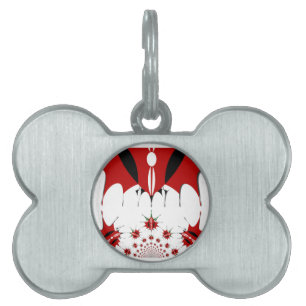 Lovely Kenya Shield Flag Vector Art Design Print Pet ID Tag