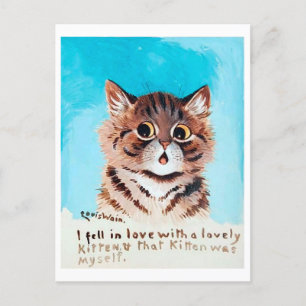 Lovely Kitten, Louis Wain Postcard