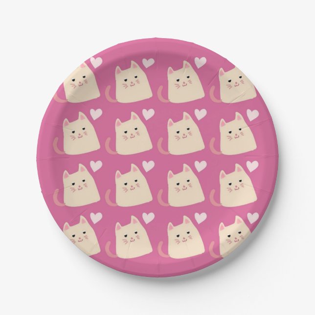 Lovely Kittens Paper Plates by Lilia (Front)