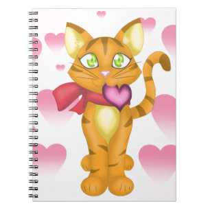 Lovely Kitty Spiral Notebook
